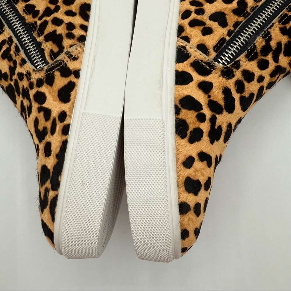 Steve MaddenWomen's Caliber Wedge Sneakers Leopard Print High-Top Sneakers SZ 10 - Picture 8 of 16